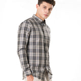 Senza Green Cotton Checks Shirt - Bullane