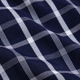 Senza Navy Blue Cotton Checks Shirt