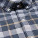 Murcia Navy Blue Cotton Checks Button Down Shirt - Bullane