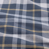 Murcia Navy Blue Cotton Checks Button Down Shirt - Bullane