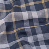 Murcia Navy Blue Cotton Checks Button Down Shirt