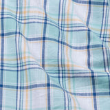 Tarvik Green Linen Checks Mandarin Shirt - Bullane