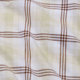Tarvik Yellow Linen Checks Mandarin Shirt - Bullane