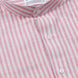 Brisk Pink Linen Stripe Mandarin Shirt - Bullane