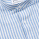 Brisk Blue Linen Stripe Mandarin Shirt - Bullane