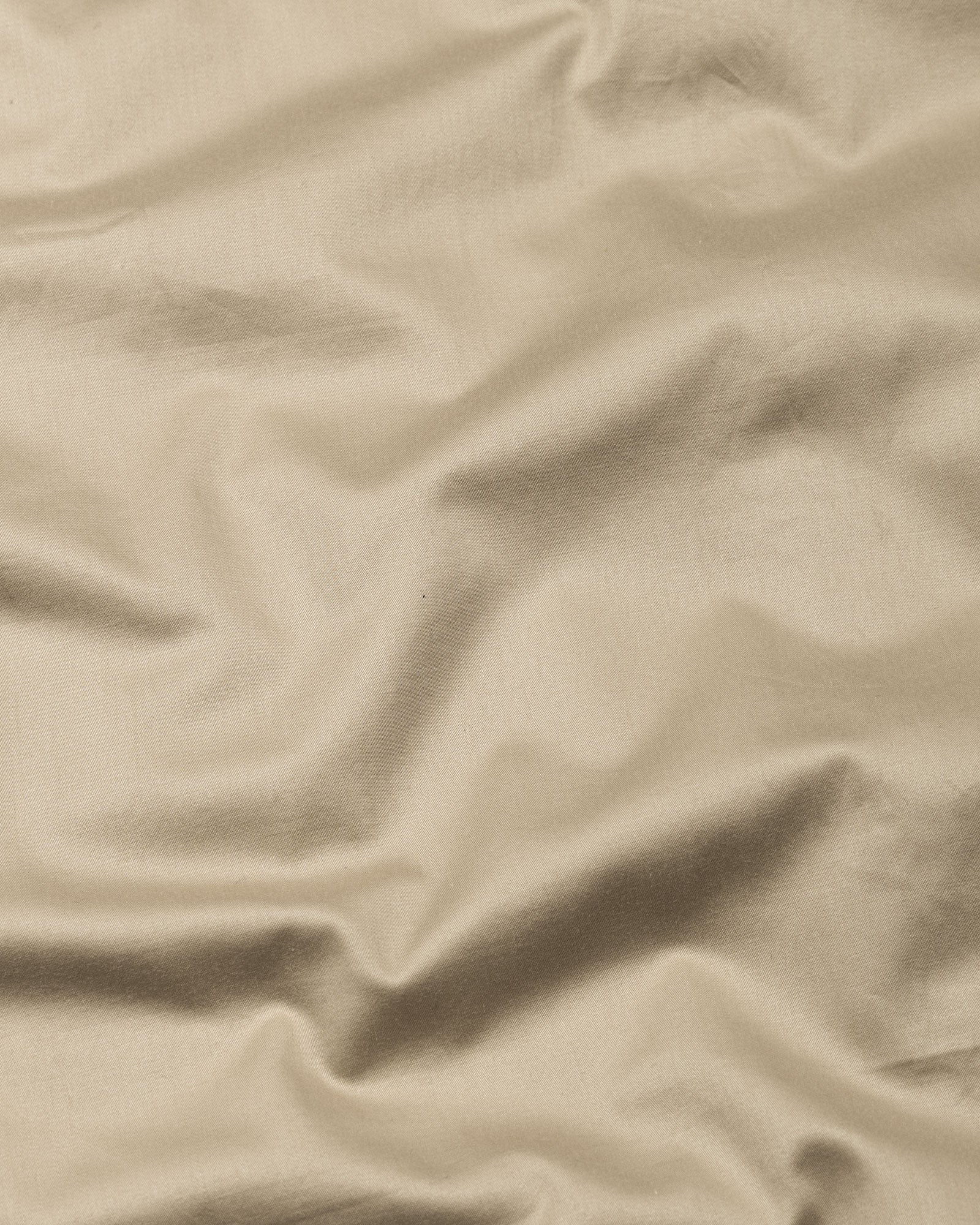 Zawro Beige Cotton Plain Button Down Shirt - Bullane