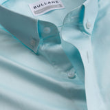 Zawro Sky Blue Cotton Plain Button Down Shirt