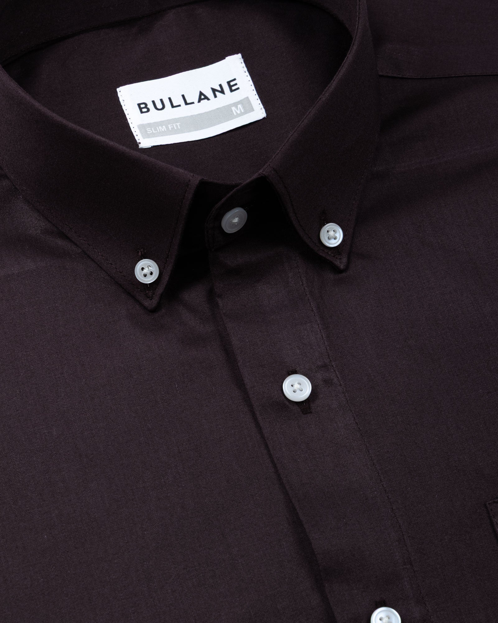 Zawro Purple Cotton Plain Button Down Shirt - Bullane
