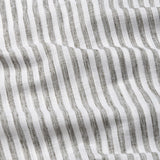 Axelts Green Linen Stripe Mandarin Shirt