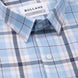Karl Sky Blue Cotton Check Shirt - Bullane