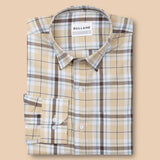 Karl Yellow Cotton Check Shirt - Bullane