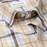Karl Yellow Cotton Check Shirt