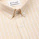 Julian Peach Oxford Cotton Stripe Button Down Shirt - Bullane