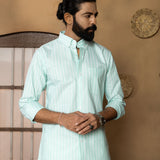 Julian Green Oxford Cotton Stripe Button Down Shirt