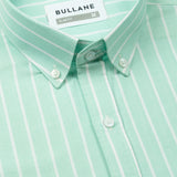 Julian Green Oxford Cotton Stripe Button Down Shirt - Bullane