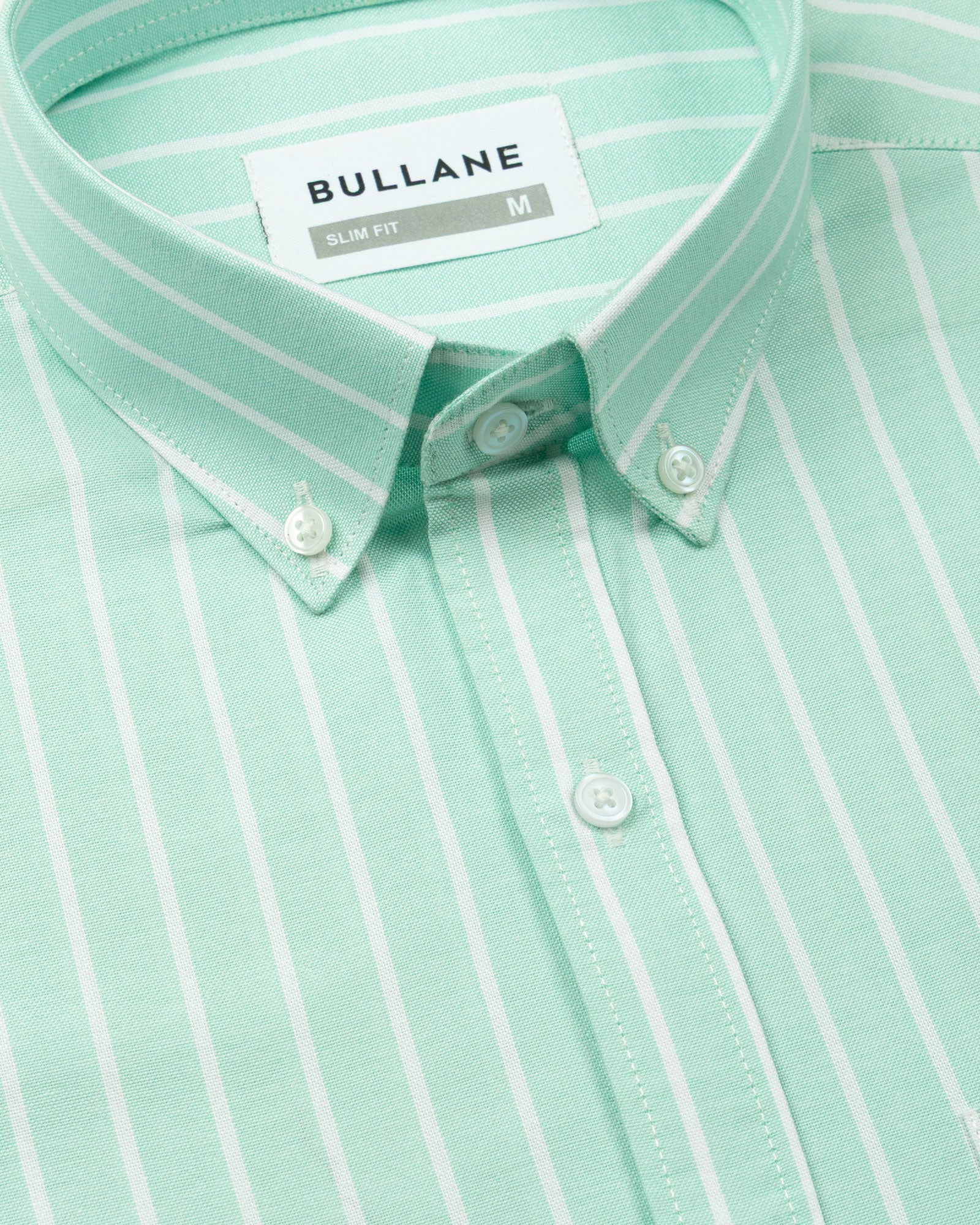 Julian Green Oxford Cotton Stripe Button Down Shirt - Bullane