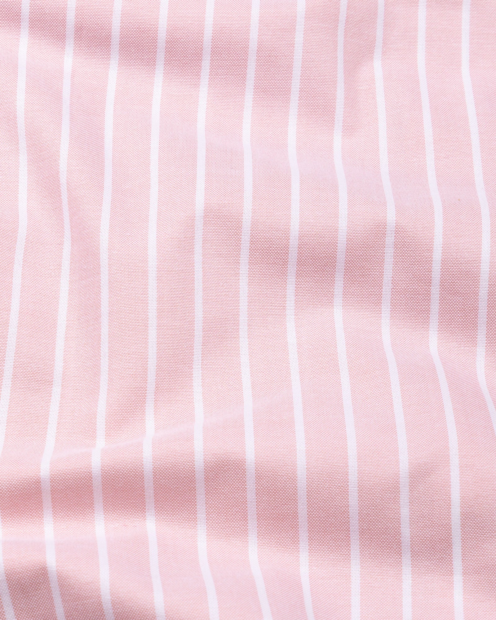 Julian Pink Oxford Cotton Stripe Button Down Shirt - Bullane