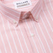 Julian Pink Oxford Cotton Stripe Button Down Shirt - Bullane