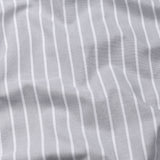 Julian Grey Oxford Cotton Stripe Button Down Shirt - Bullane