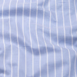 Julian Blue Oxford Cotton Stripe Button Down Shirt - Bullane