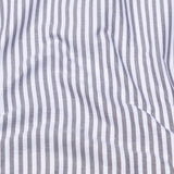 Armin Black Stripe Oxford Cotton Mandarin Shirt - Bullane
