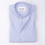 Armin Blue Stripe Oxford Cotton Mandarin Shirt