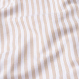 Armin Beige Stripe Oxford Cotton Mandarin Shirt