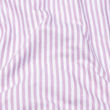 Armin Pink Stripe Oxford Cotton Mandarin Shirt - Bullane