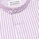 Armin Pink Stripe Oxford Cotton Mandarin Shirt - Bullane