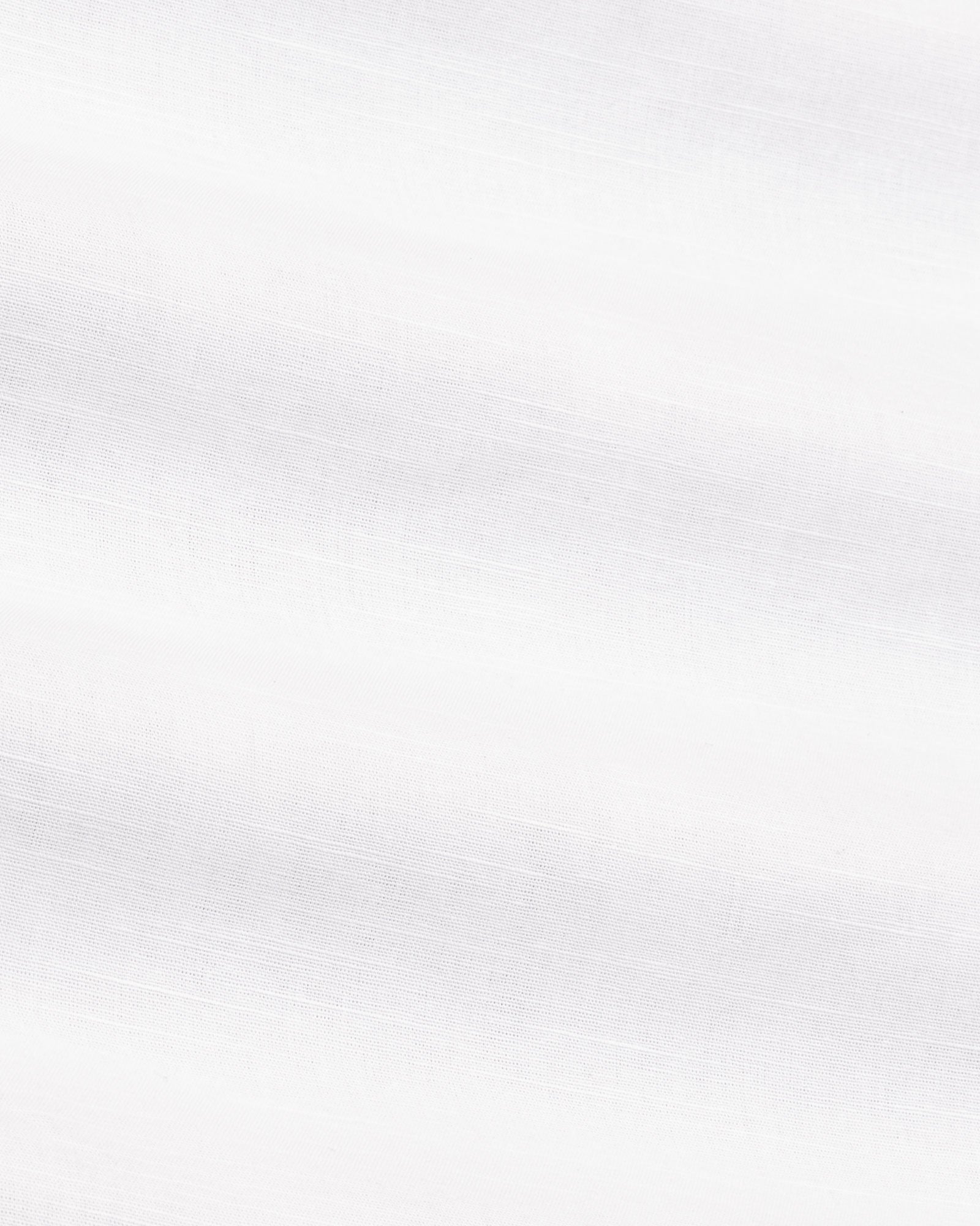 Axors White Linen Plain Mandarin Shirt - Bullane