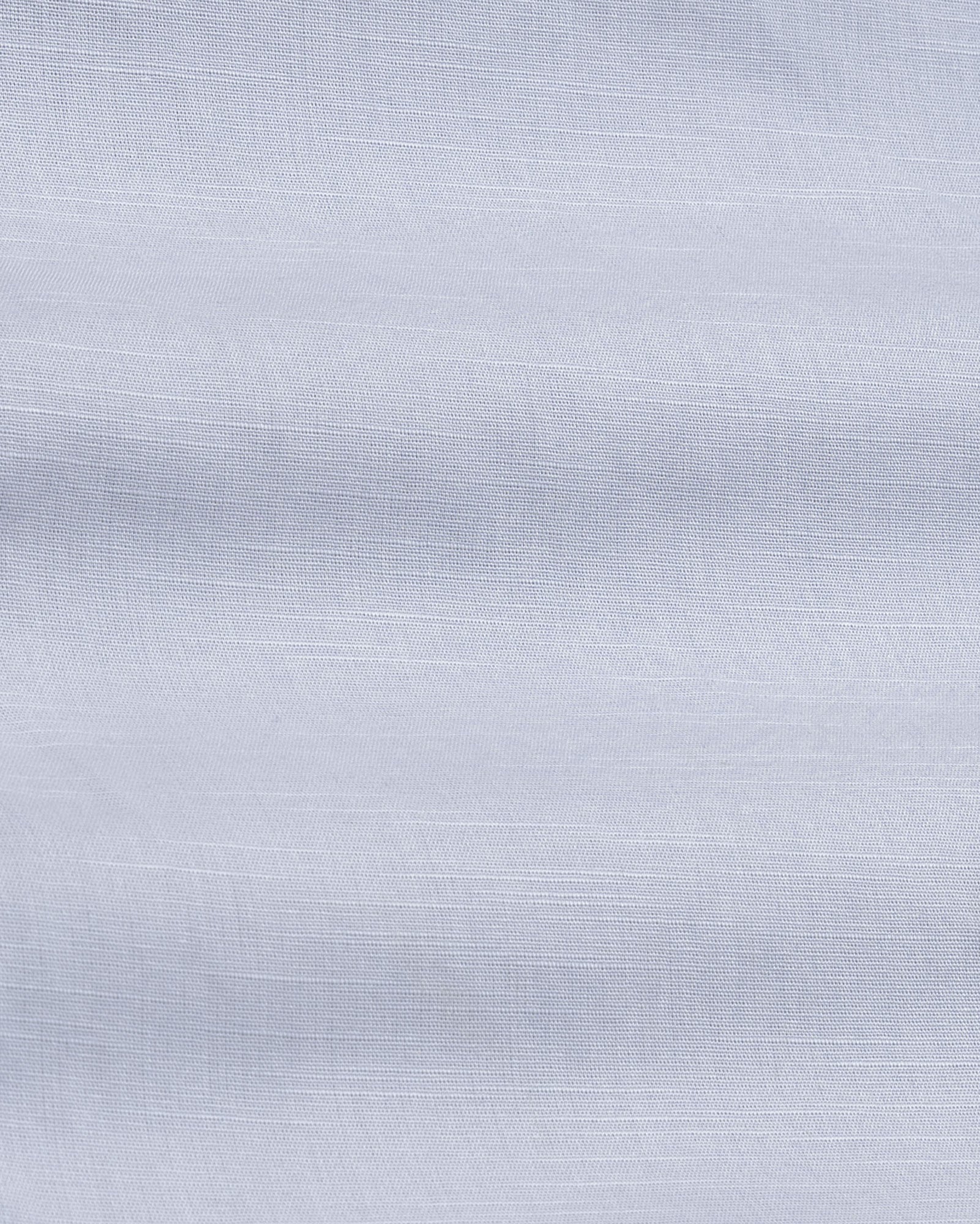 Axors SIlver Linen Plain Mandarin Shirt - Bullane