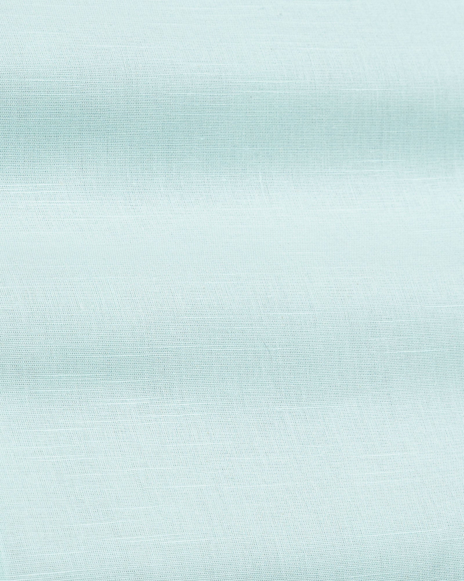 Axors Cyan Linen Plain Mandarin Shirt - Bullane
