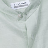 Axors Light Olive Linen Plain Mandarin Shirt