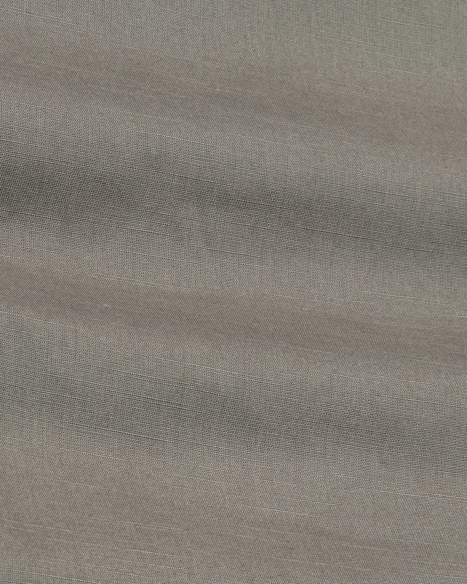 Axors Bone Linen Plain Mandarin Shirt - Bullane