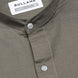 Axors Bone Linen Plain Mandarin Shirt - Bullane