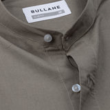 Axors Bone Linen Plain Mandarin Shirt