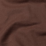 Axors Brown Linen Plain Mandarin Shirt