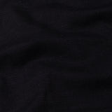 Axors Black Linen Plain Mandarin Shirt